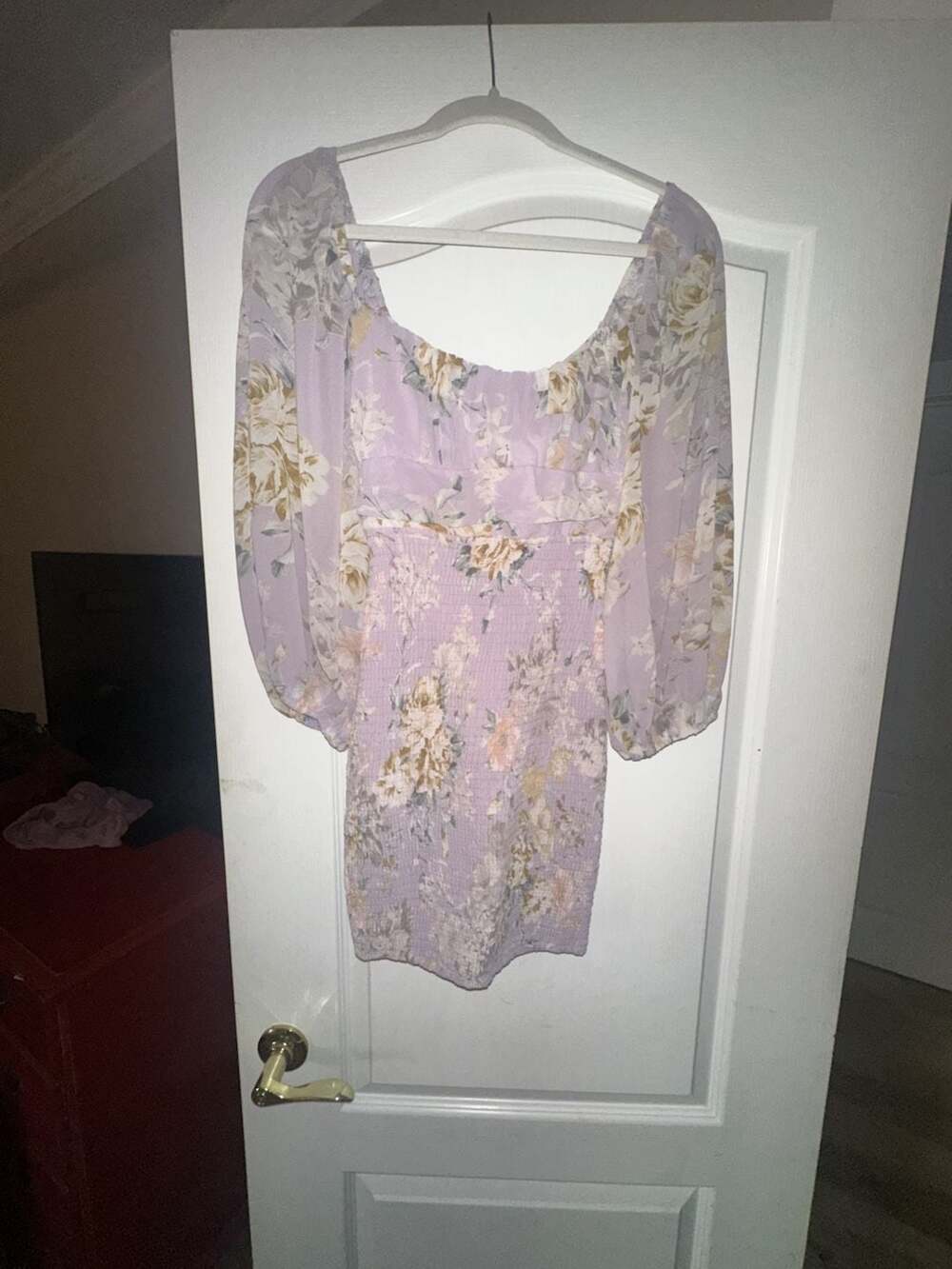 Hello Molly Here Comes The Sun Floral Print Ruched Mini Dress